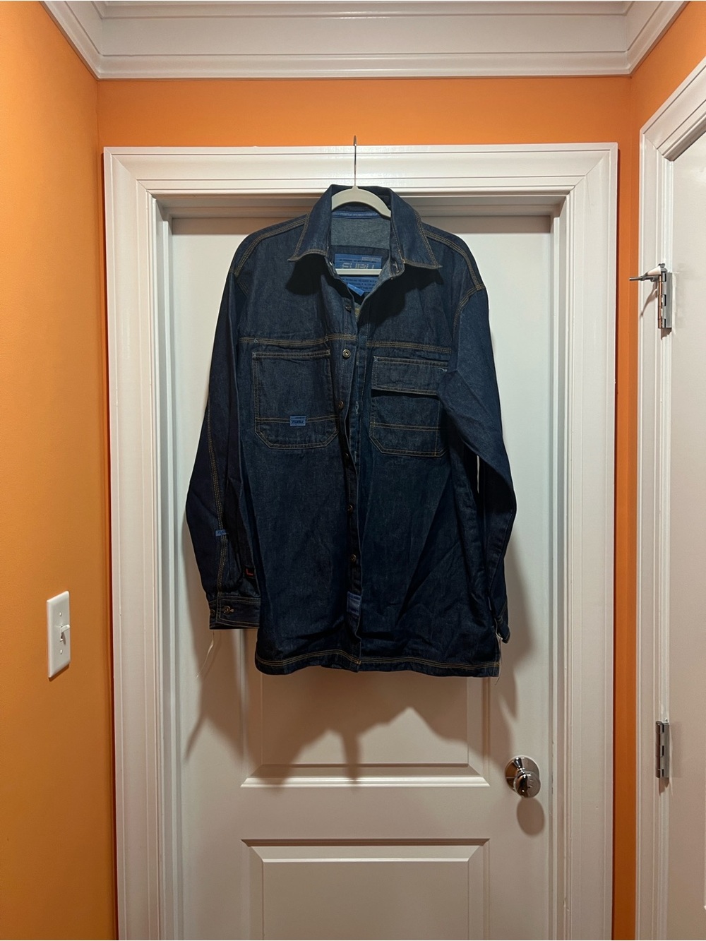 FUBU Dark Blue Denim Shirt Jacket